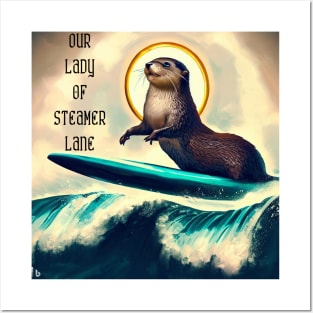 Our Lady of Steamer Lane Otter 841 Santa Cruz Posters and Art